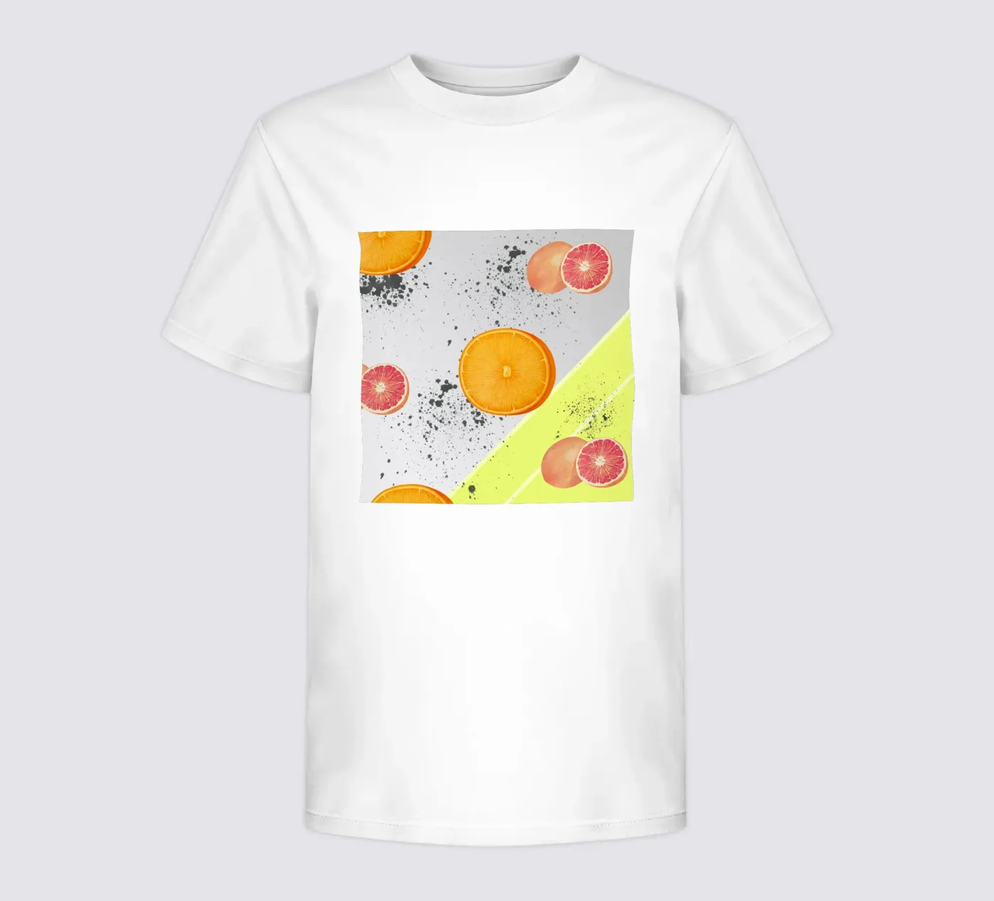 Grapefruit Orange Pattern Kinder T-Shirt von IndigoBird