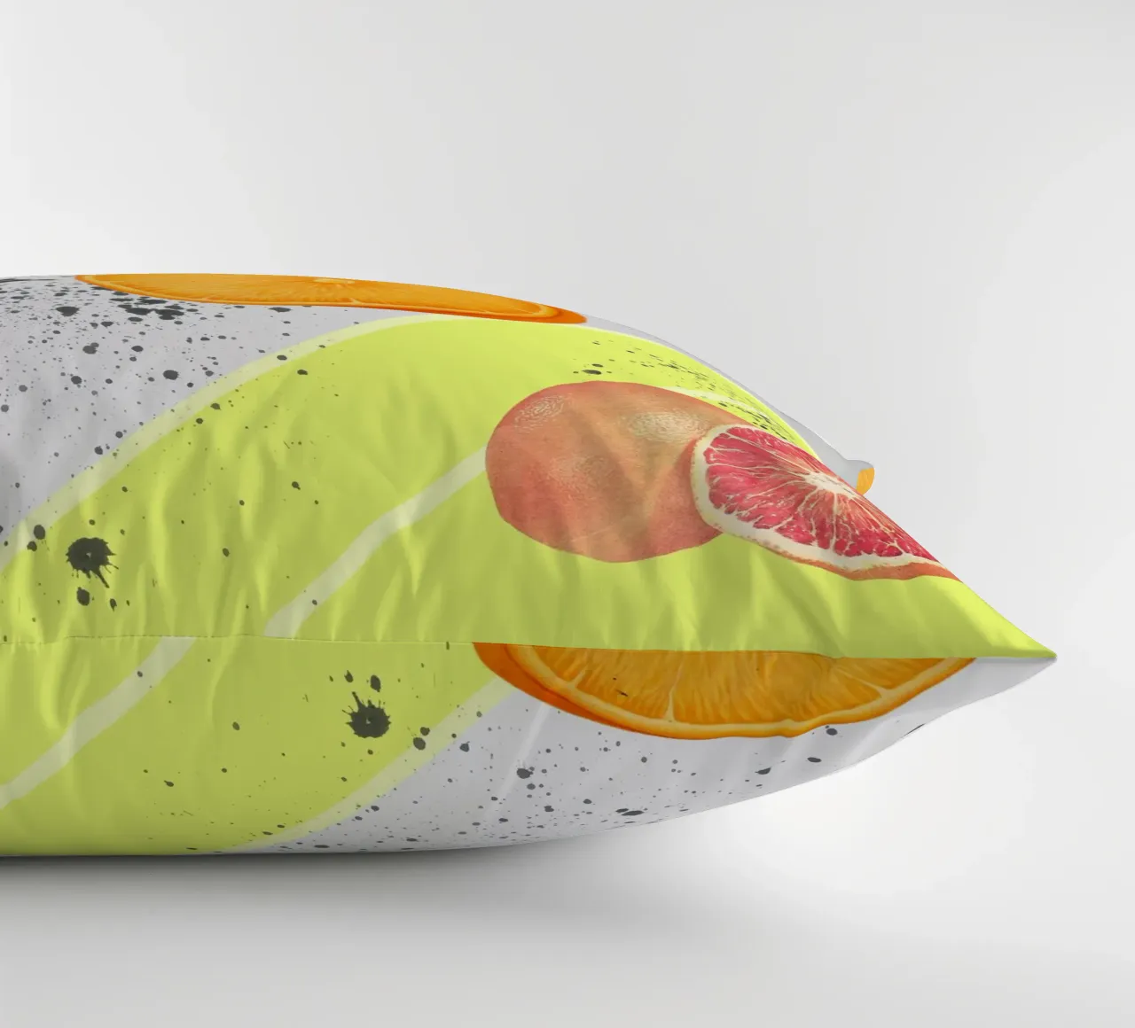 Grapefruit Orange Pattern cuscino da IndigoBird