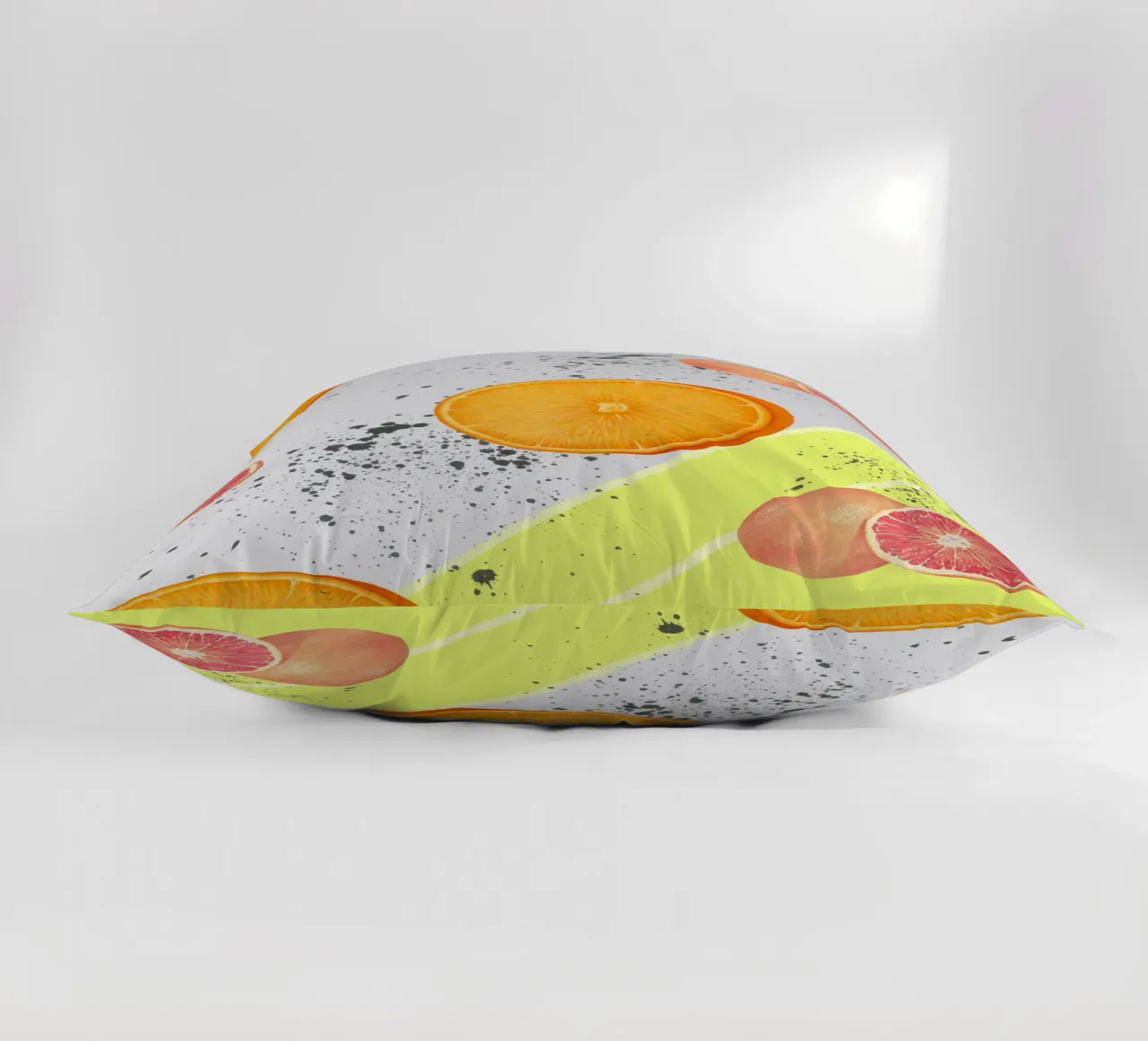 Grapefruit Orange Pattern cuscino da IndigoBird