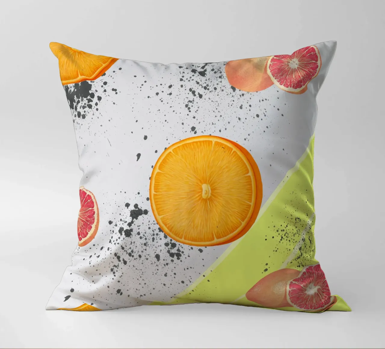 Grapefruit Orange Pattern cuscino da IndigoBird