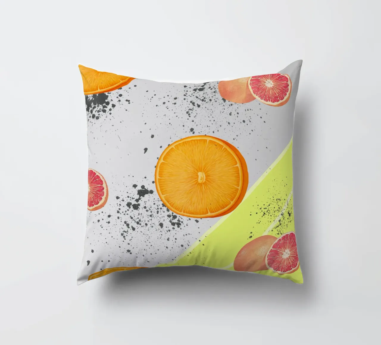 Grapefruit Orange Pattern cuscino da IndigoBird