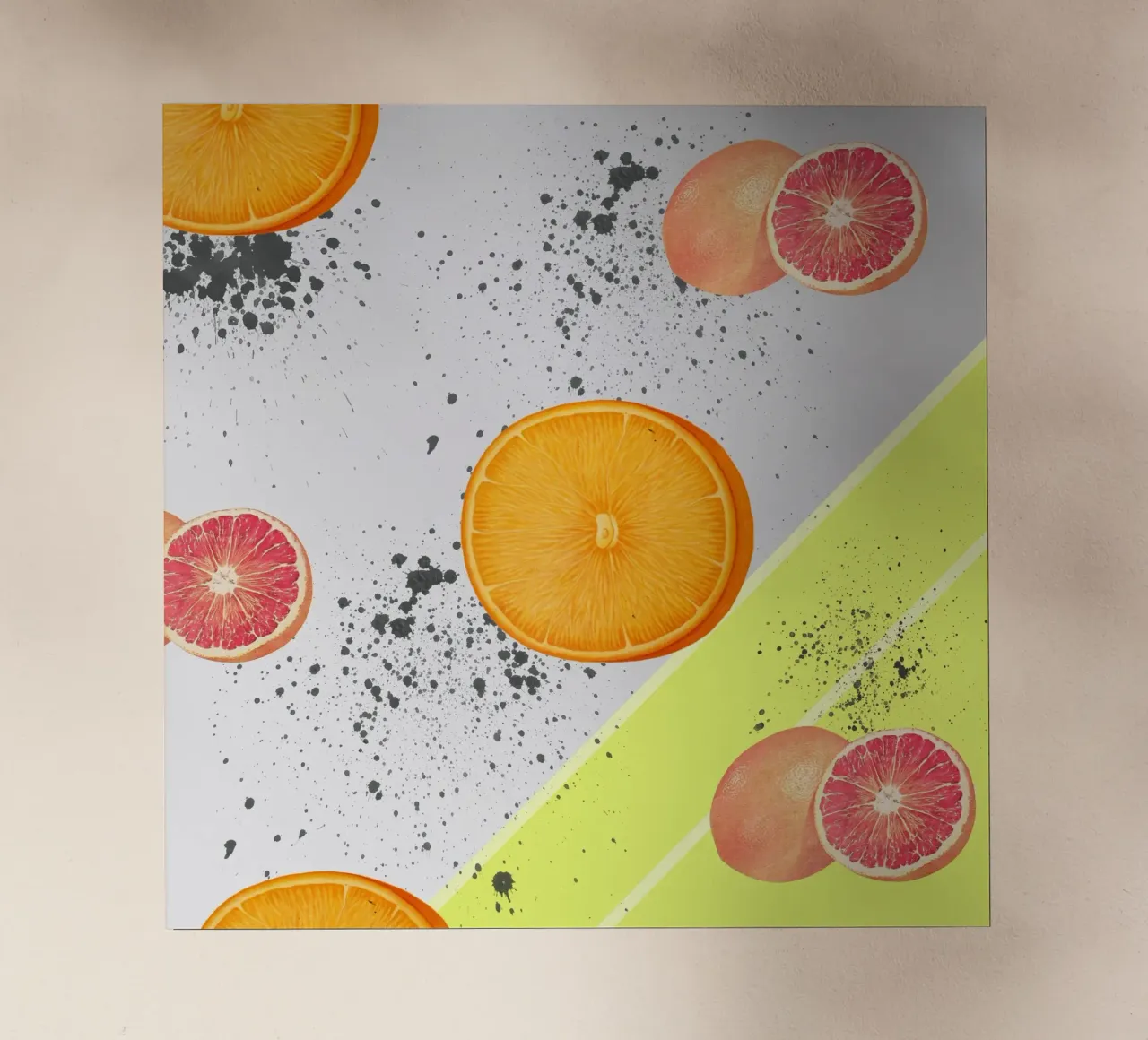 Grapefruit Orange Pattern pellicola backlit da IndigoBird