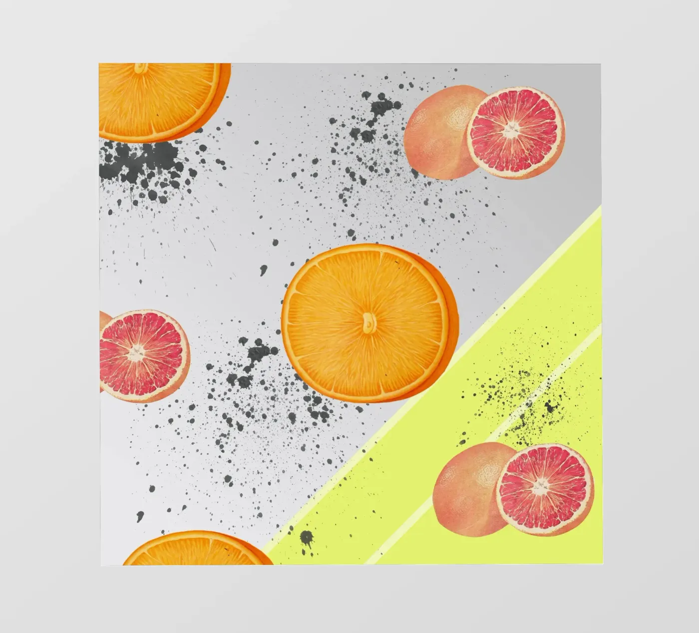 Grapefruit Orange Pattern carta da parati fotografica da IndigoBird