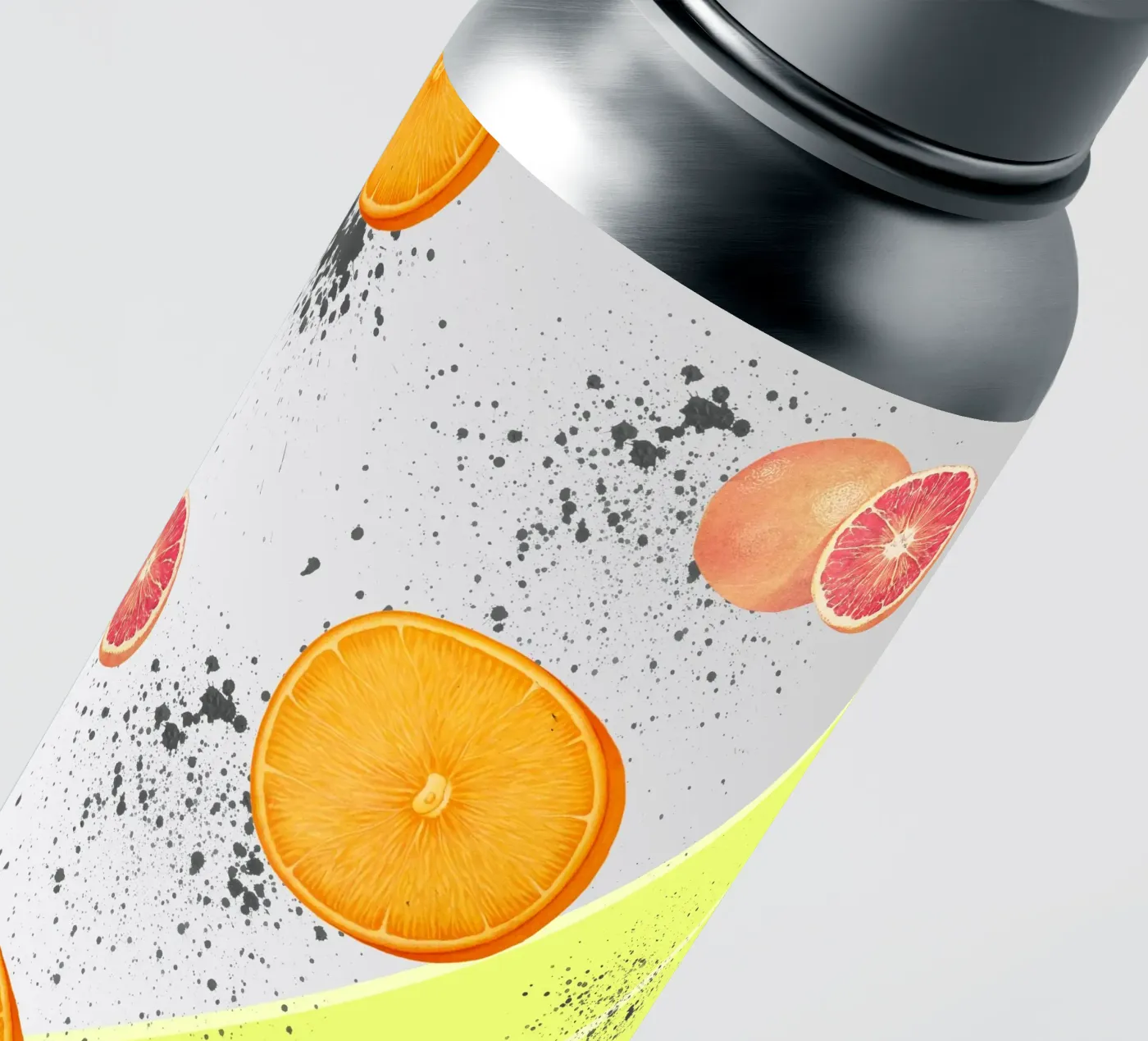 Grapefruit Orange Pattern sticker van IndigoBird