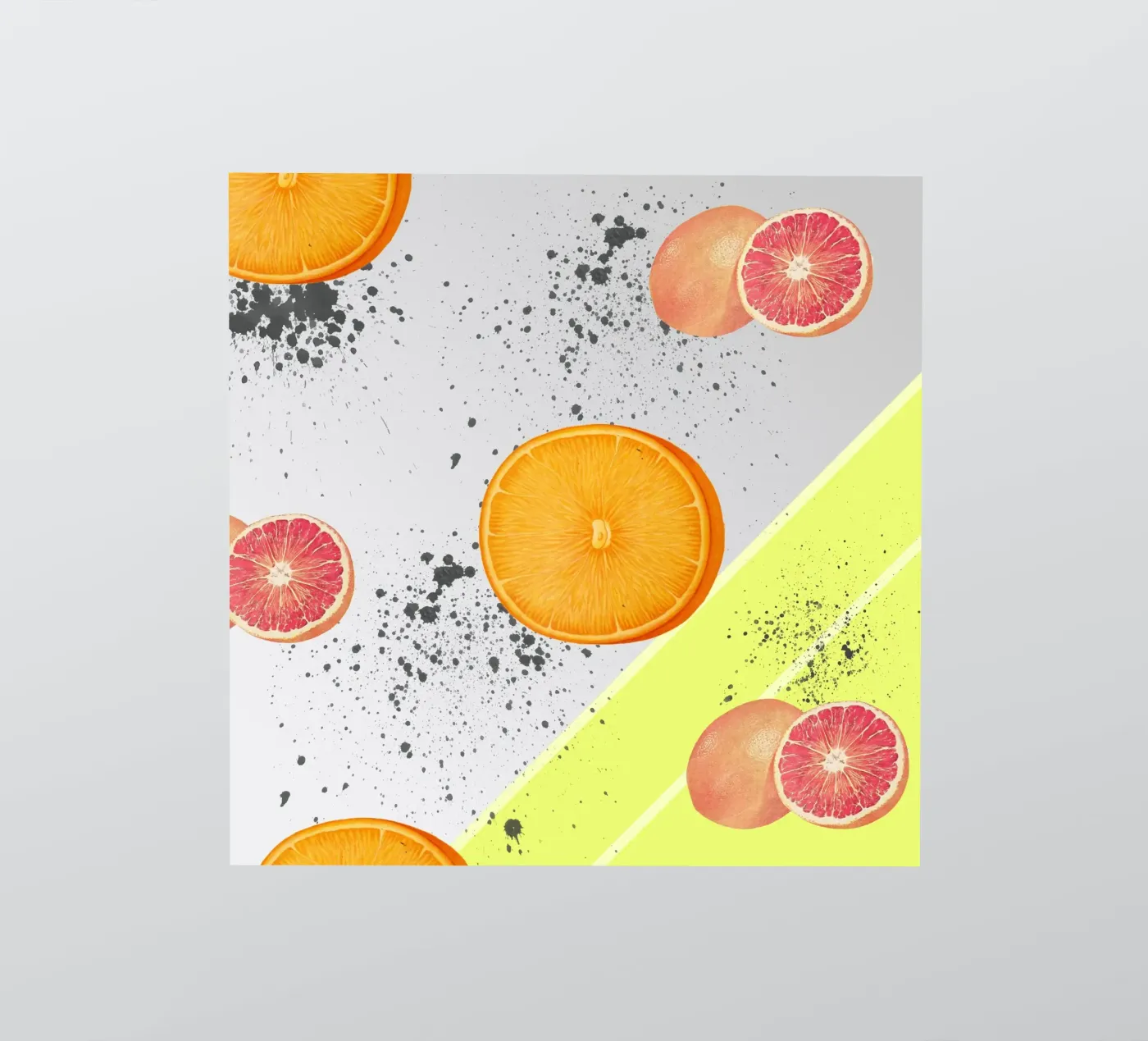 Grapefruit Orange Pattern sticker van IndigoBird