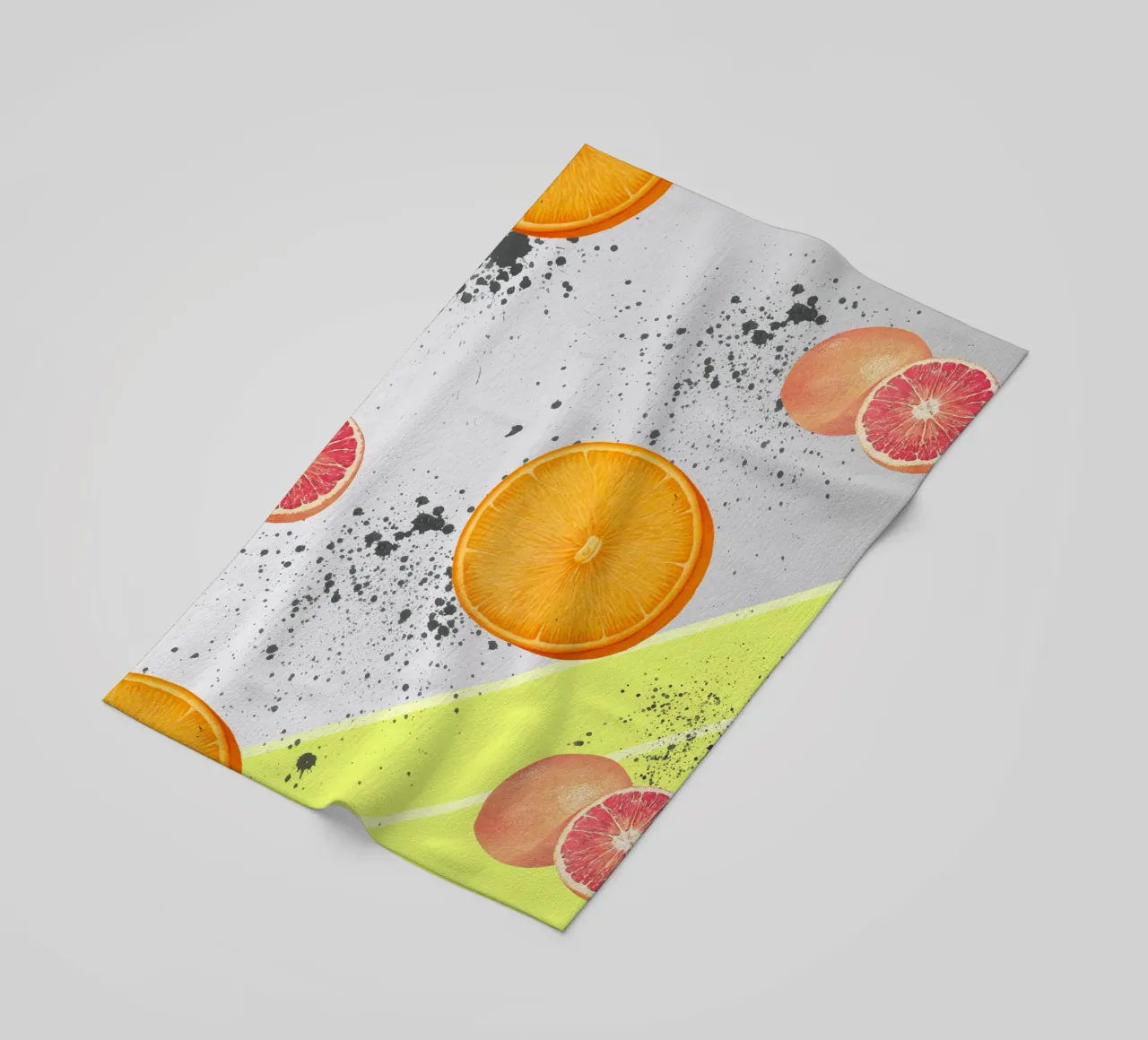 Grapefruit Orange Pattern telo mare da IndigoBird