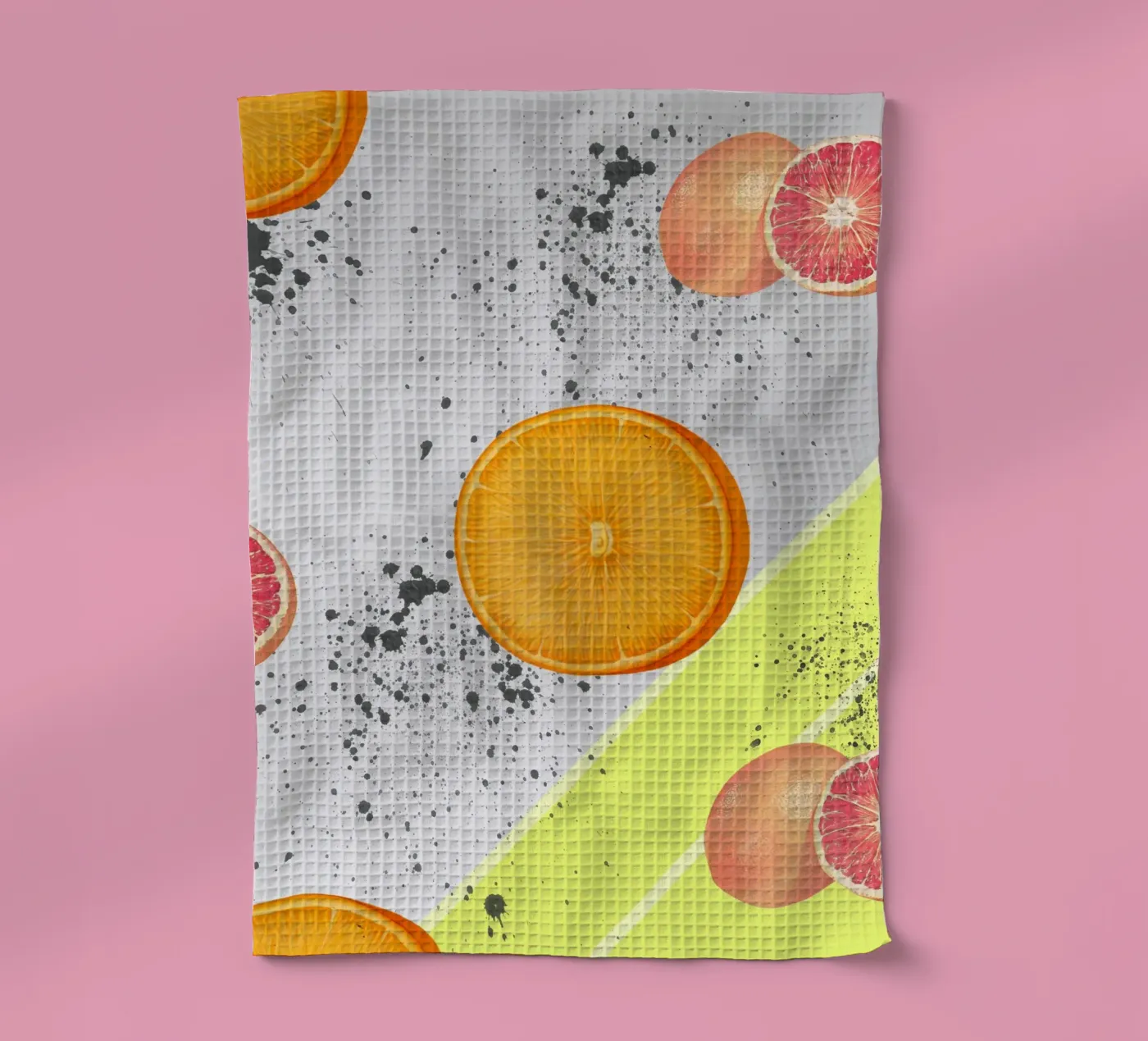 Grapefruit Orange Pattern torchon de IndigoBird