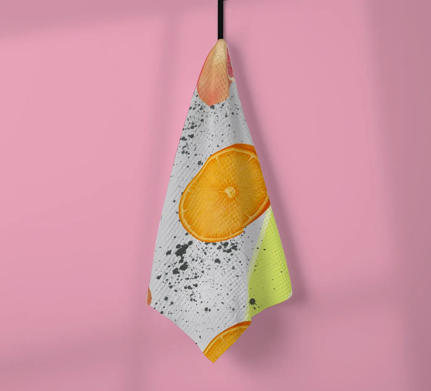 Grapefruit Orange Pattern Geschirrtuch von IndigoBird