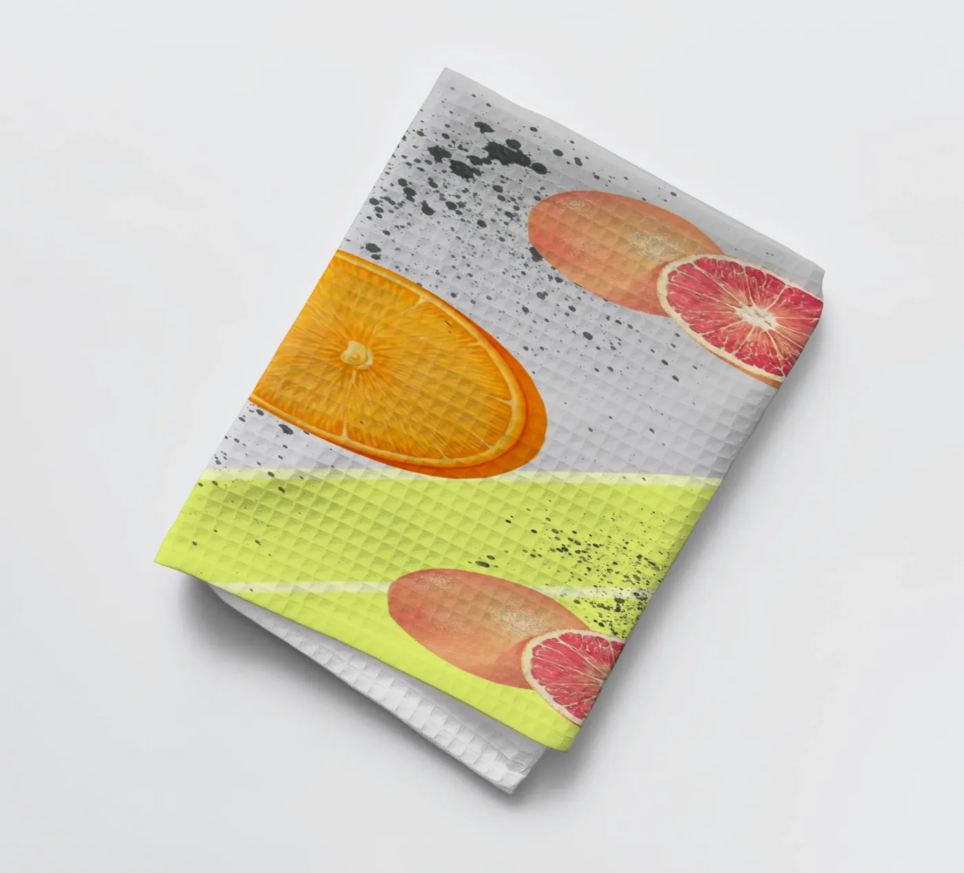 Grapefruit Orange Pattern Geschirrtuch von IndigoBird