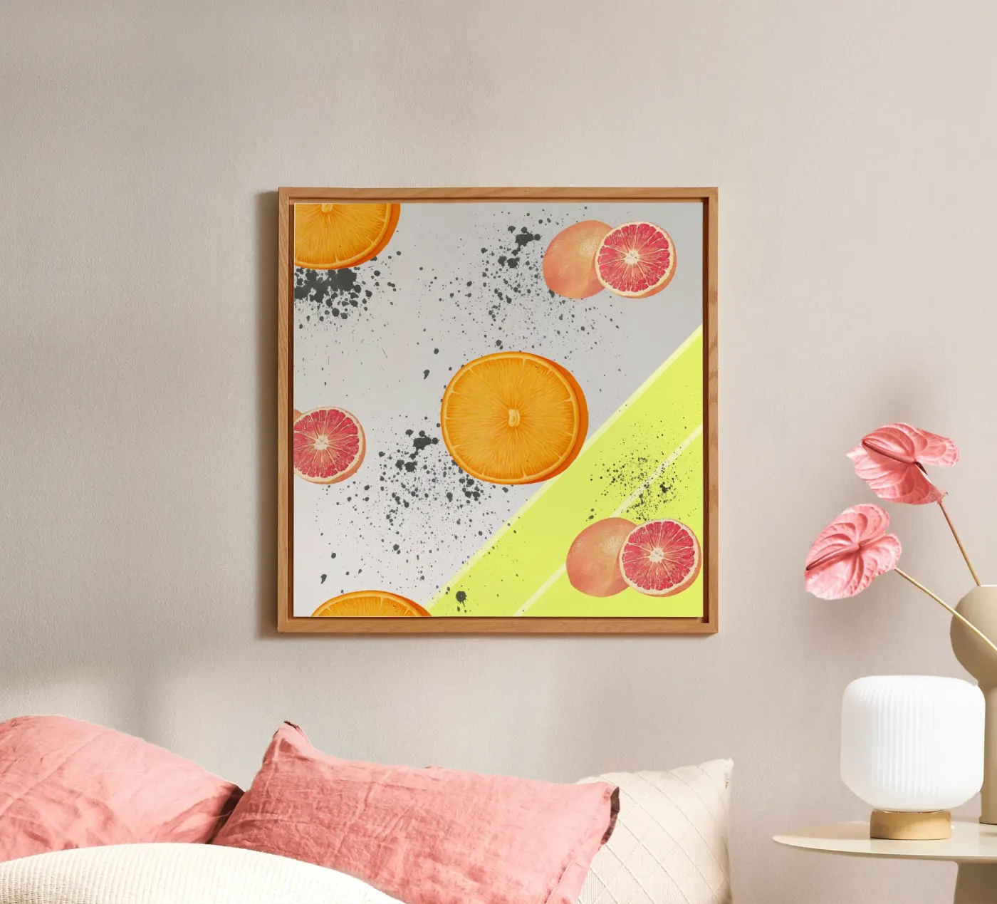 Grapefruit Orange Pattern forex-plaat van IndigoBird