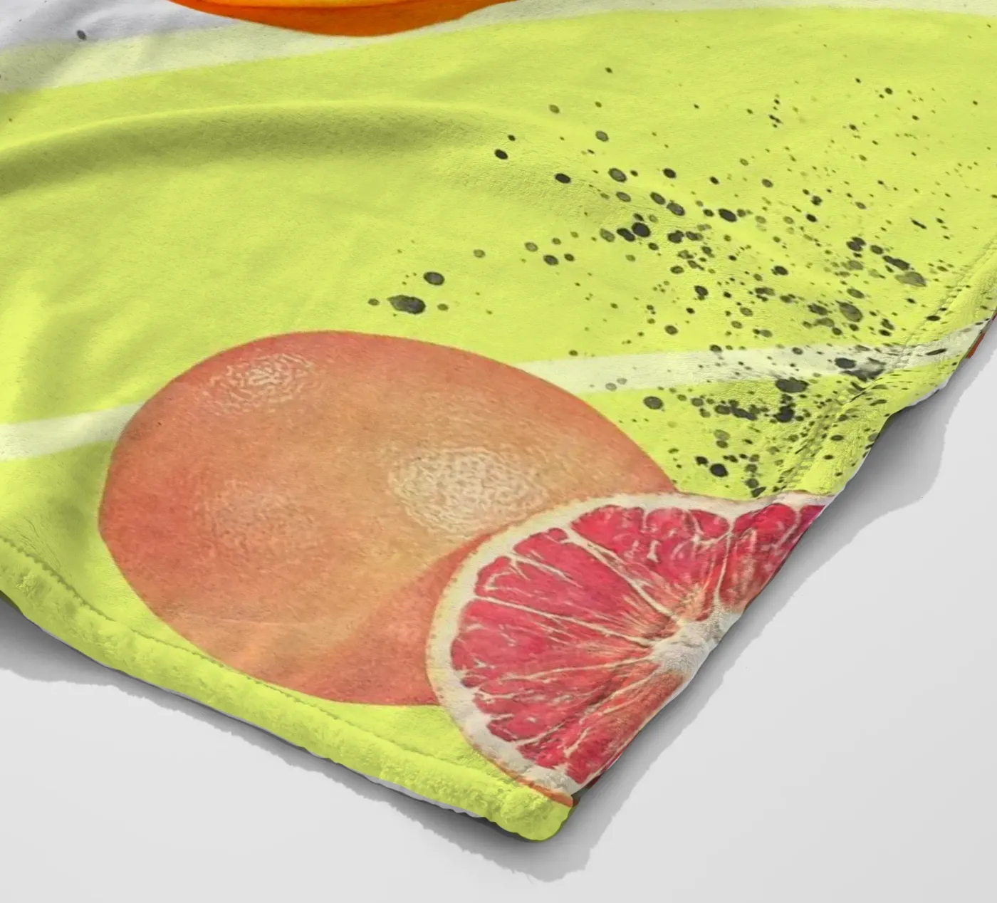 Grapefruit Orange Pattern plaid polaire de IndigoBird