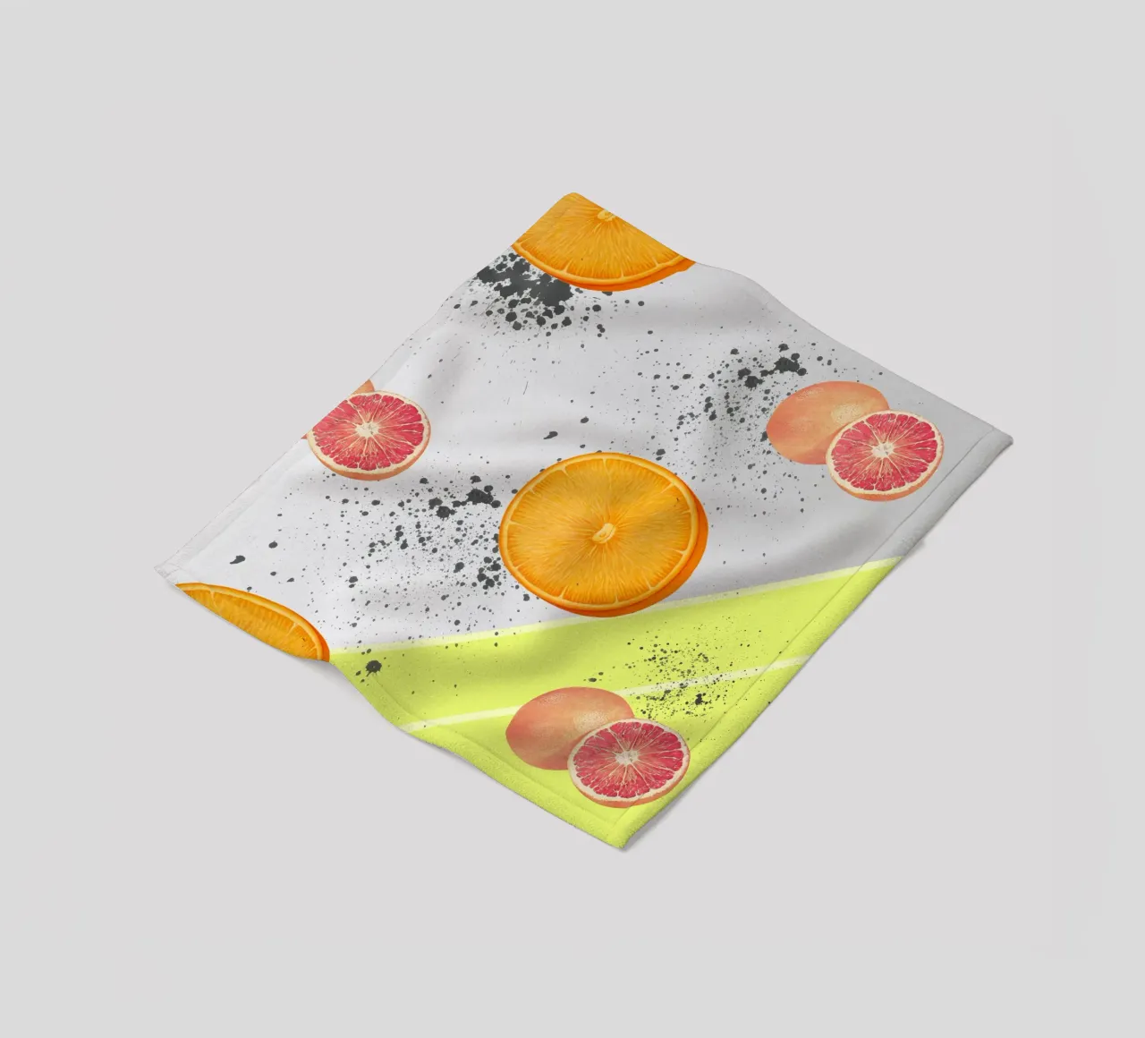 Grapefruit Orange Pattern coperta in pile da IndigoBird