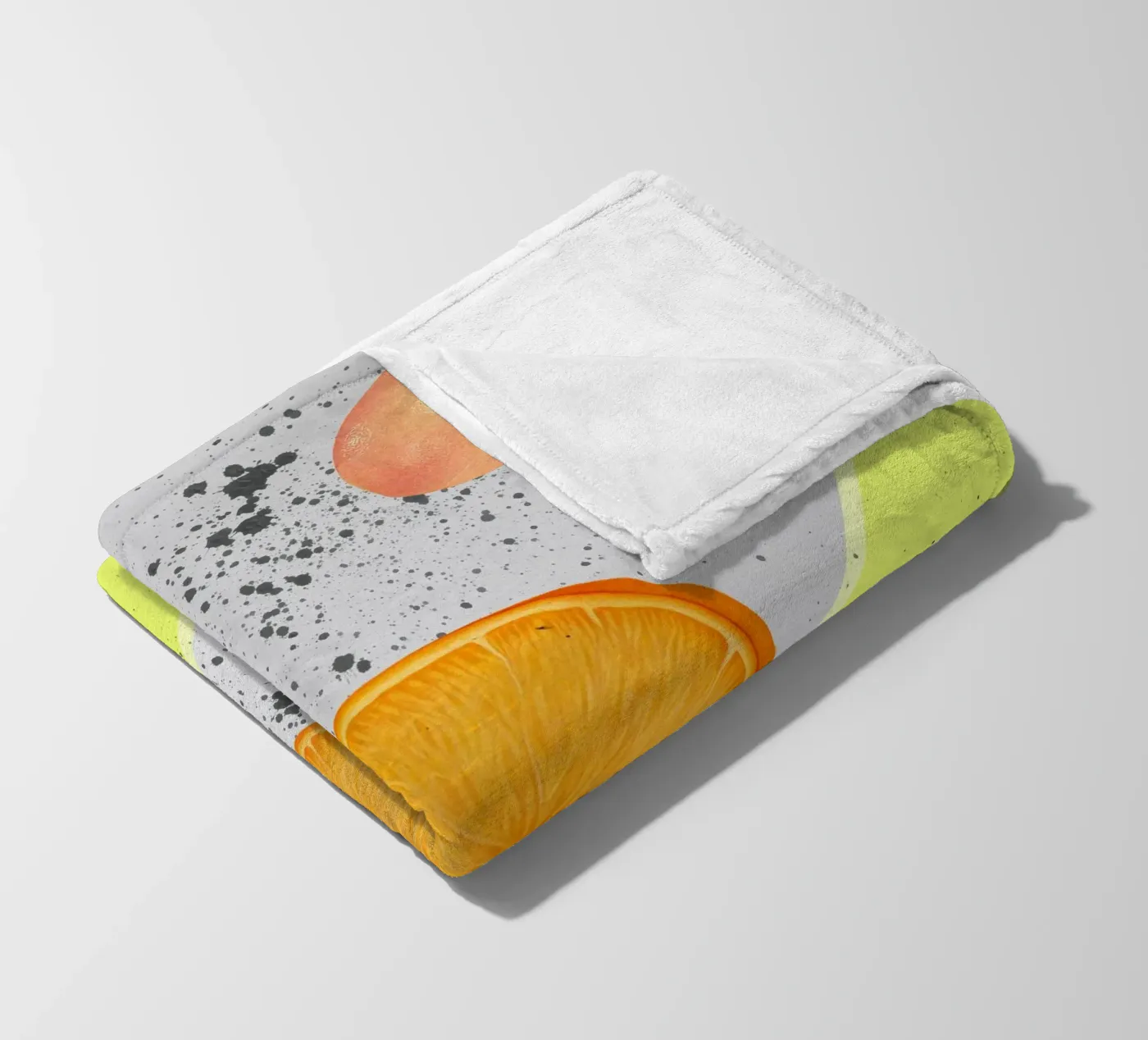 Grapefruit Orange Pattern plaid polaire de IndigoBird
