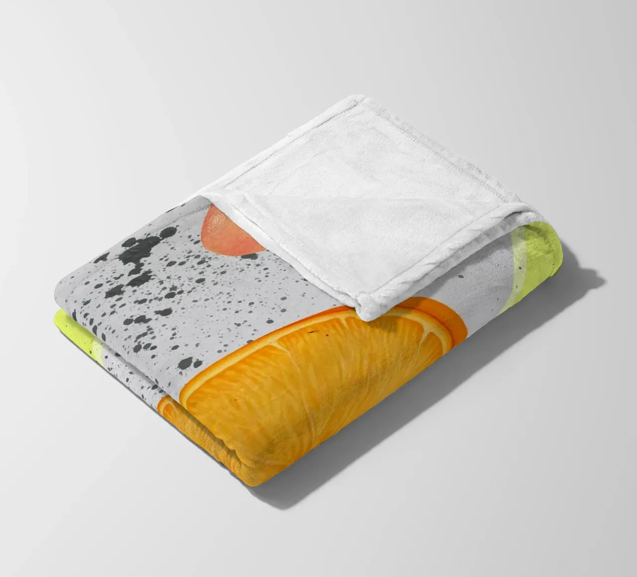 Grapefruit Orange Pattern coperta in pile da IndigoBird