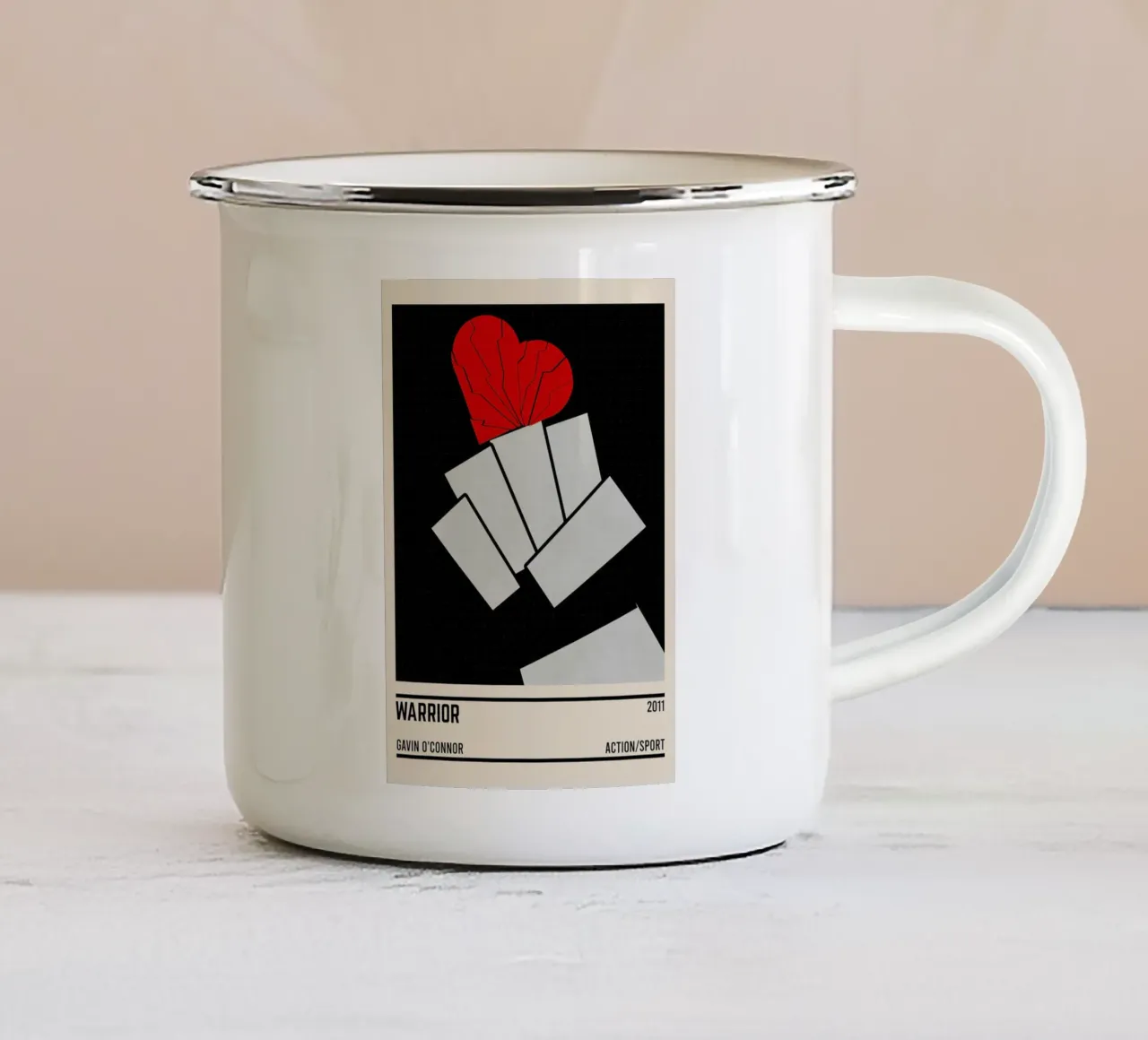 Warrior tazza in smalto da TheArtstudio