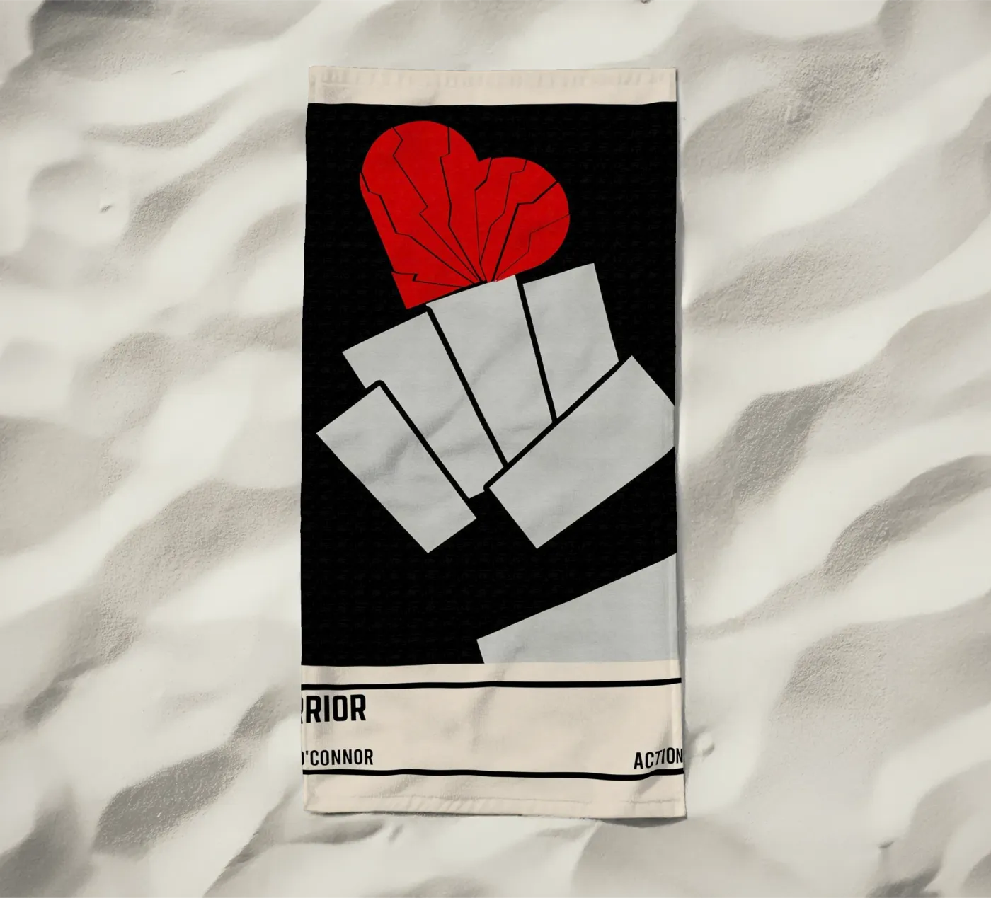 Warrior strandhanddoek van TheArtstudio