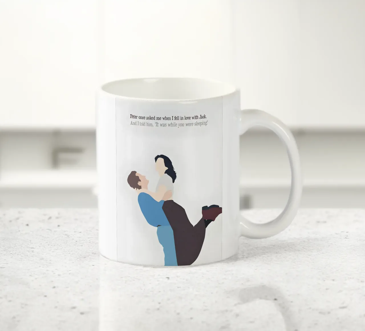 While You Were Sleeping Quote tazza in ceramica da TheArtstudio