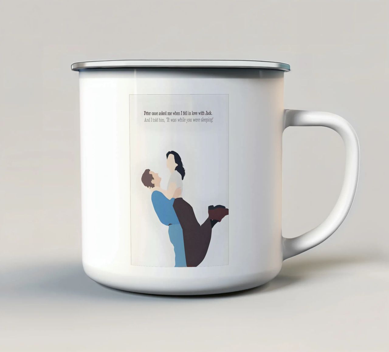While You Were Sleeping Quote tazza in smalto da TheArtstudio