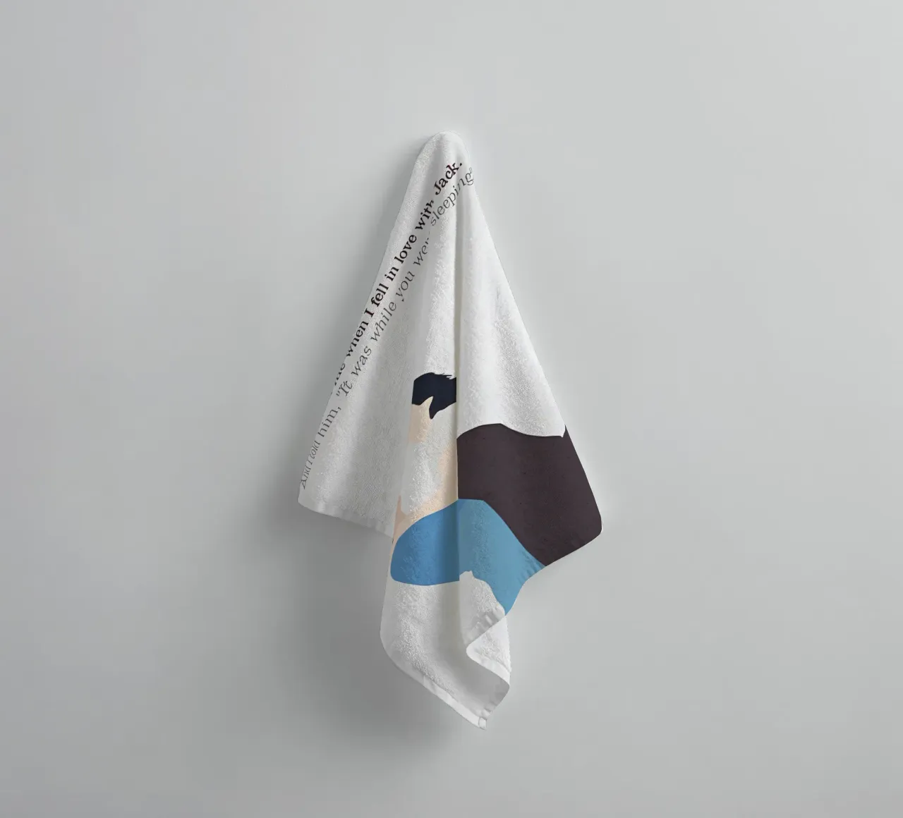 While You Were Sleeping Quote asciugamano da bagno da TheArtstudio