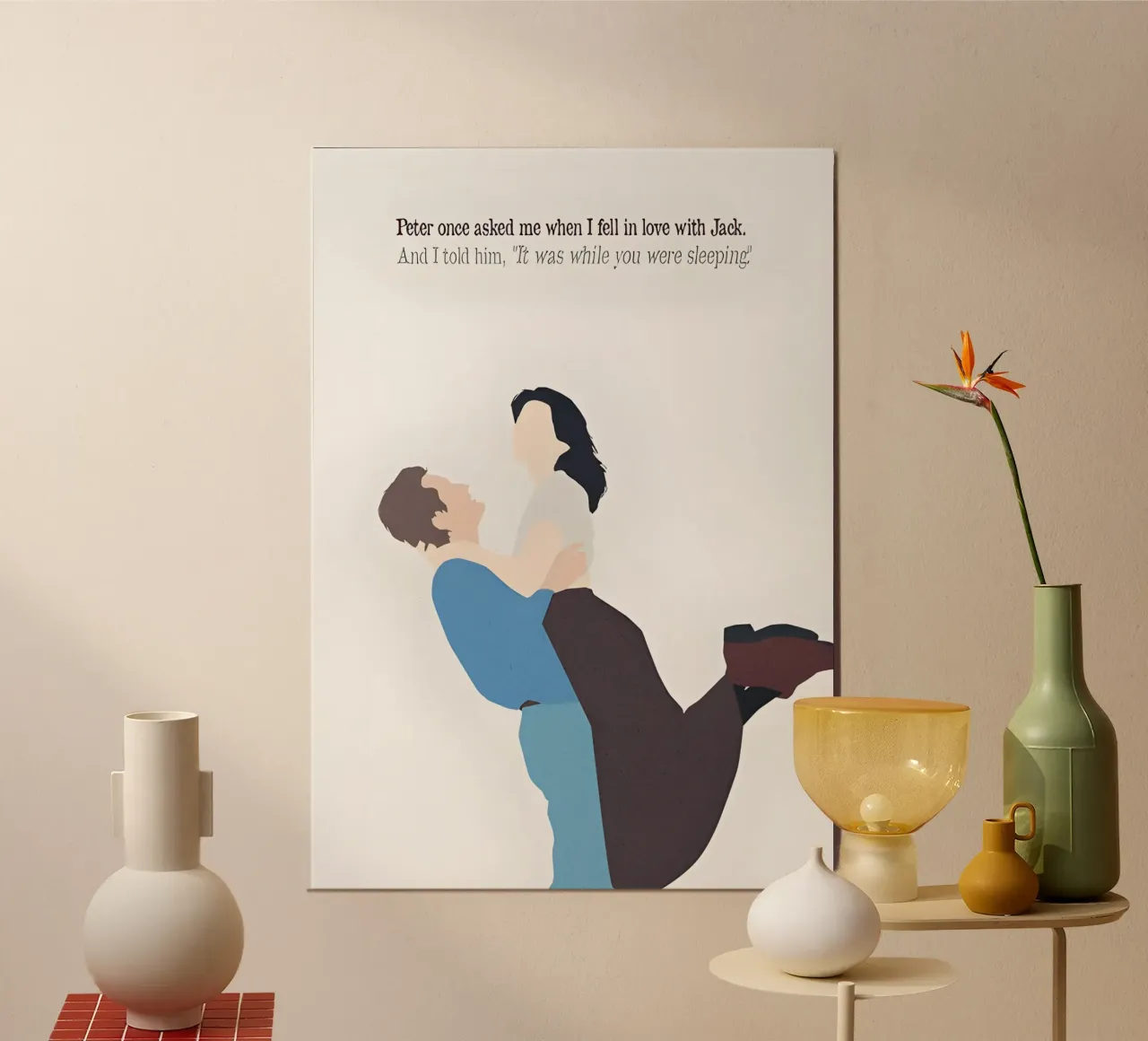 While You Were Sleeping Quote alluminio dibond da TheArtstudio