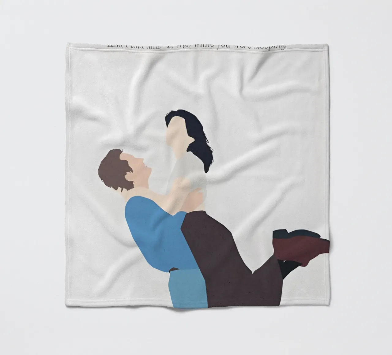 While You Were Sleeping Quote coperta in pile da TheArtstudio