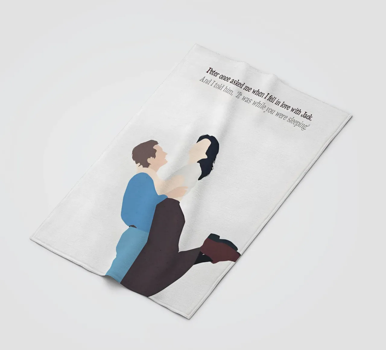 While You Were Sleeping Quote coperta in pile da TheArtstudio