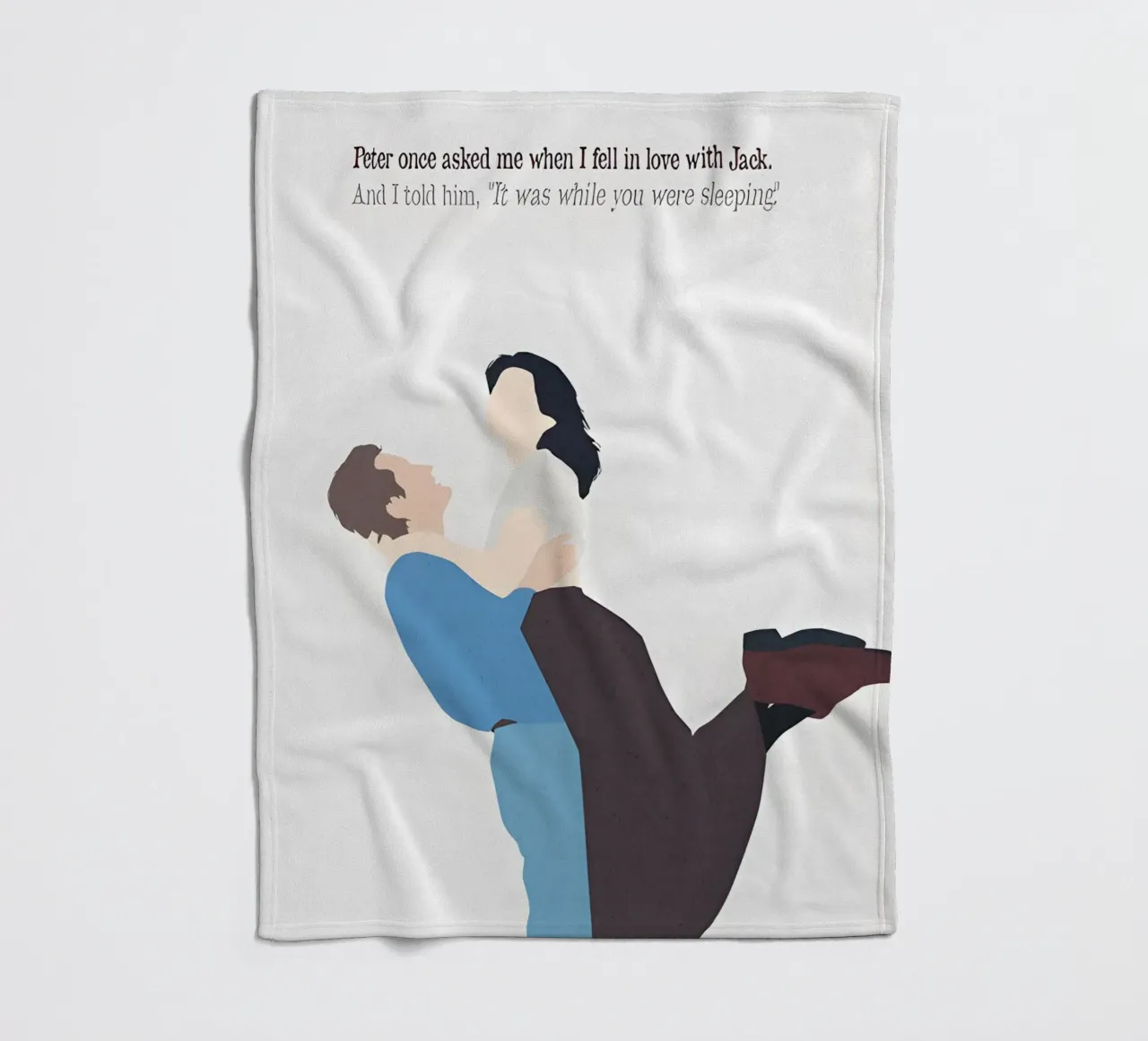 While You Were Sleeping Quote coperta in pile da TheArtstudio