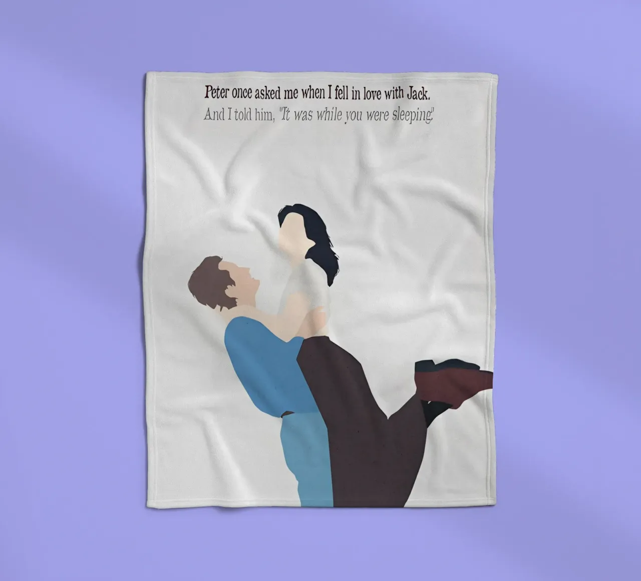 While You Were Sleeping Quote coperta in pile da TheArtstudio
