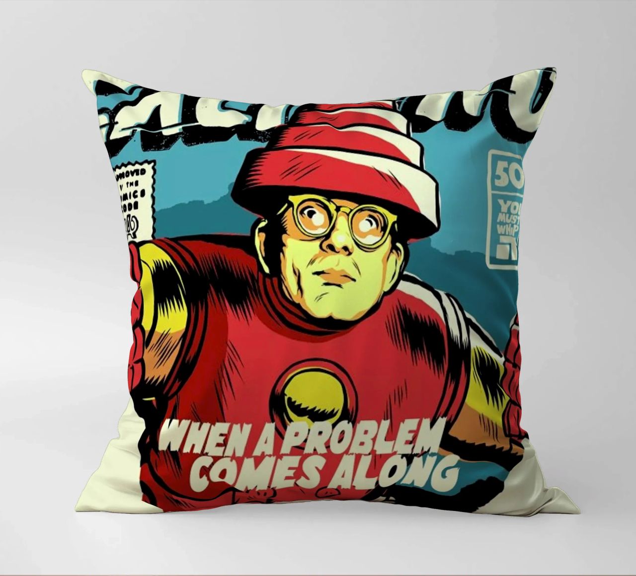 Post-Punk Problem decorative cushion by Butcher Billy