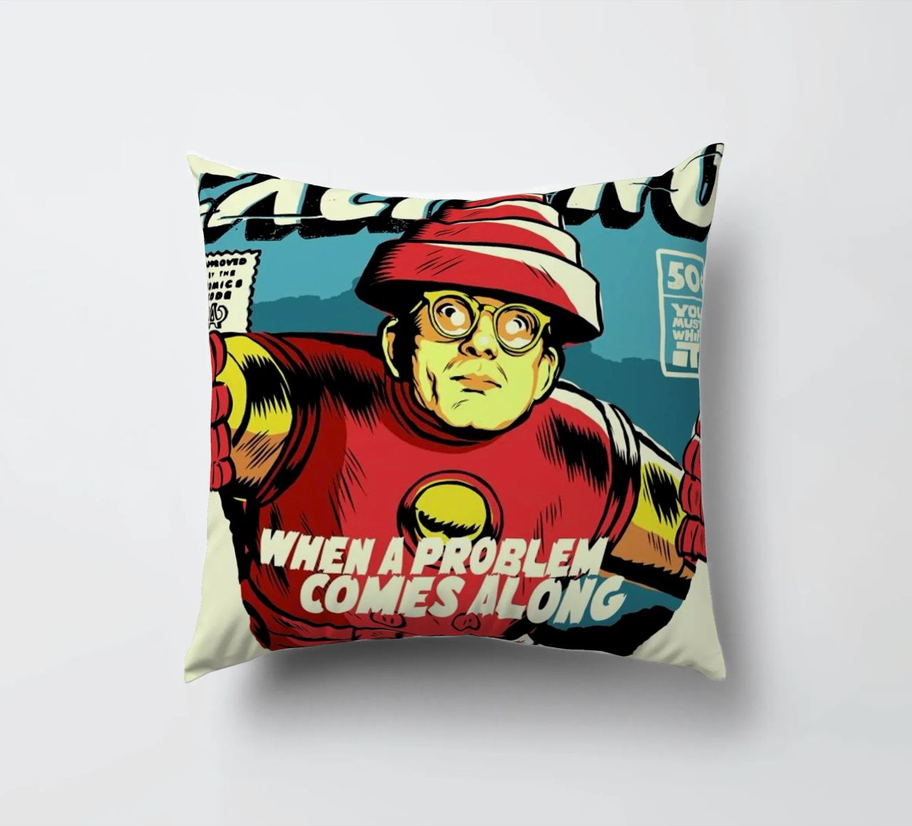 Post-Punk Problem decorative cushion by Butcher Billy