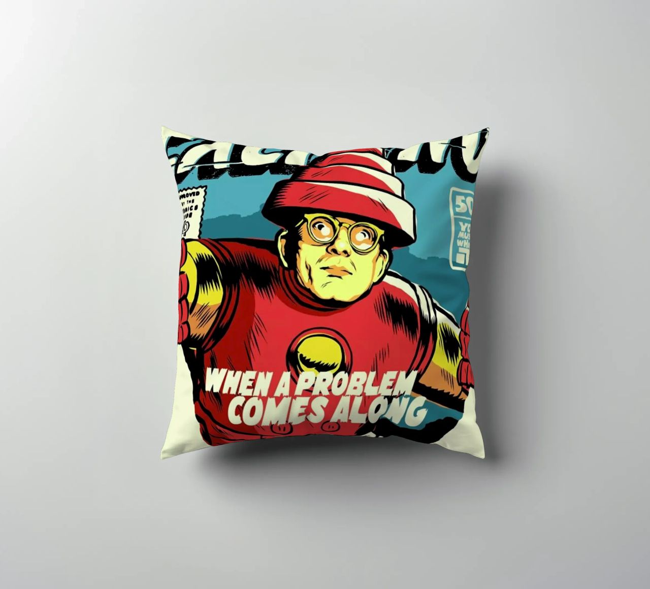 Post-Punk Problem decorative cushion by Butcher Billy