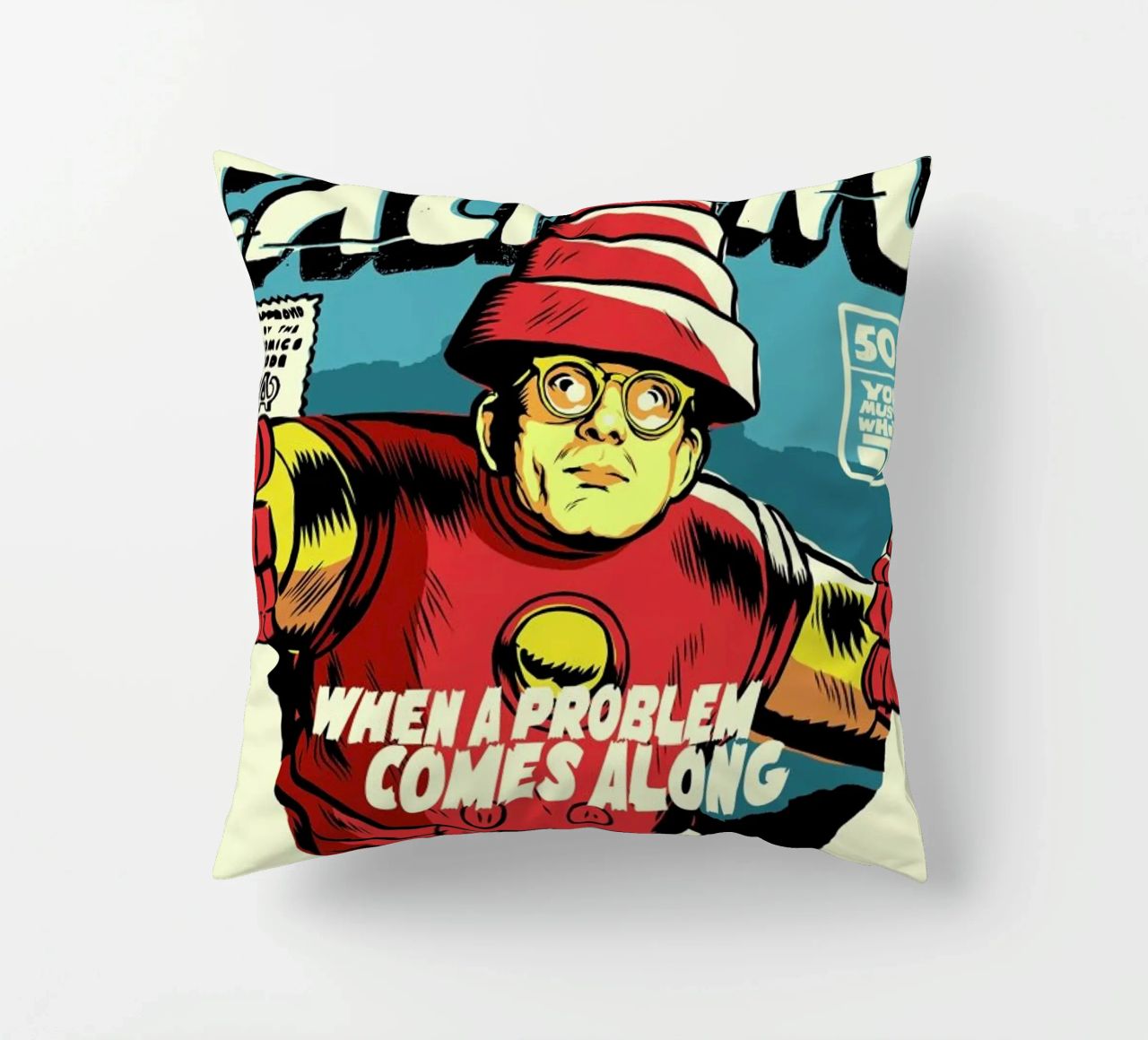Post-Punk Problem decorative cushion by Butcher Billy