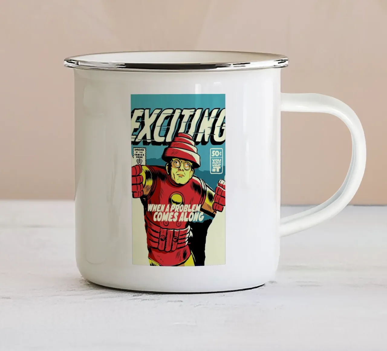 Post-Punk Problem Emaille Tasse von Butcher Billy