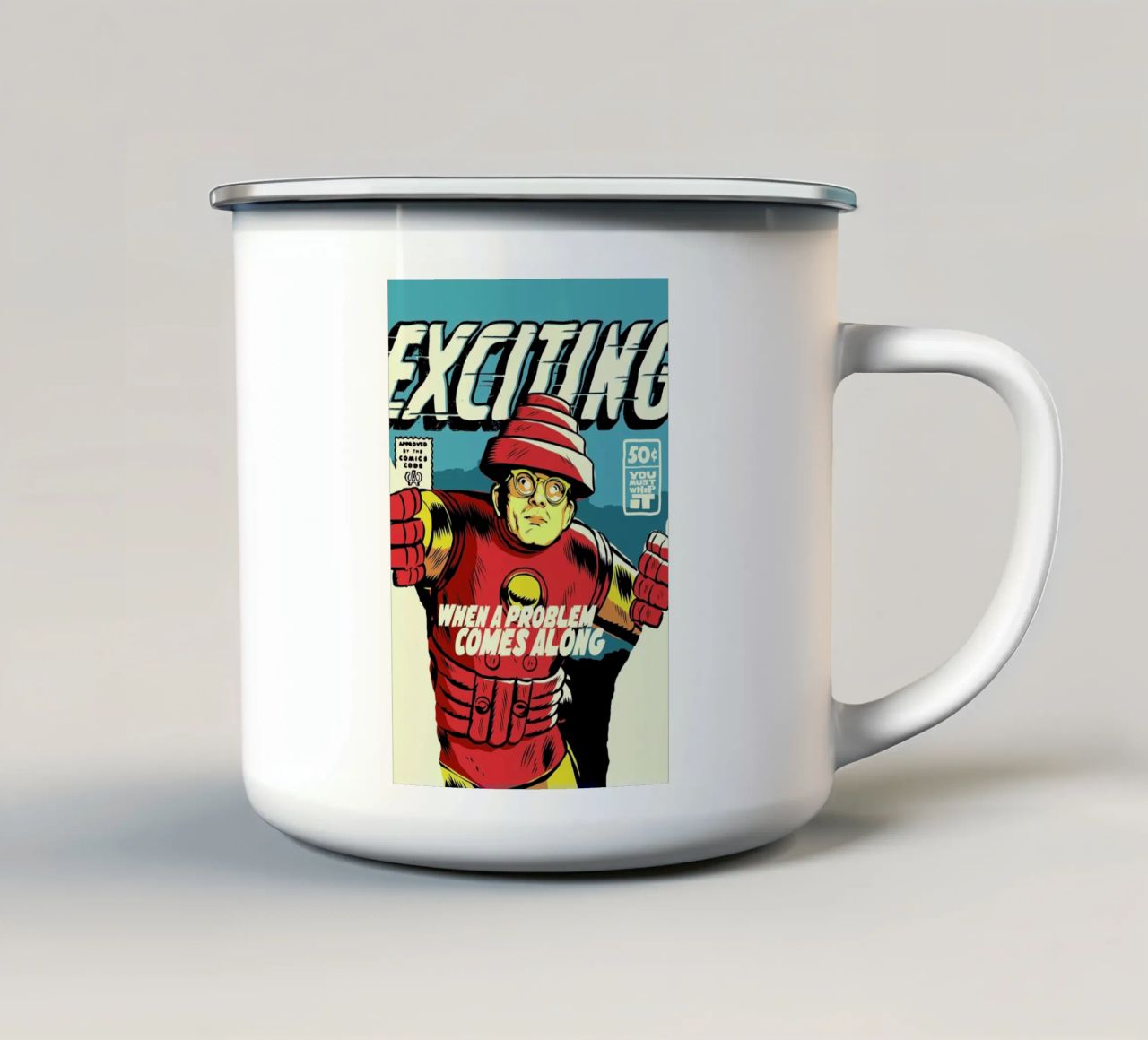 Post-Punk Problem enamel mug by Butcher Billy