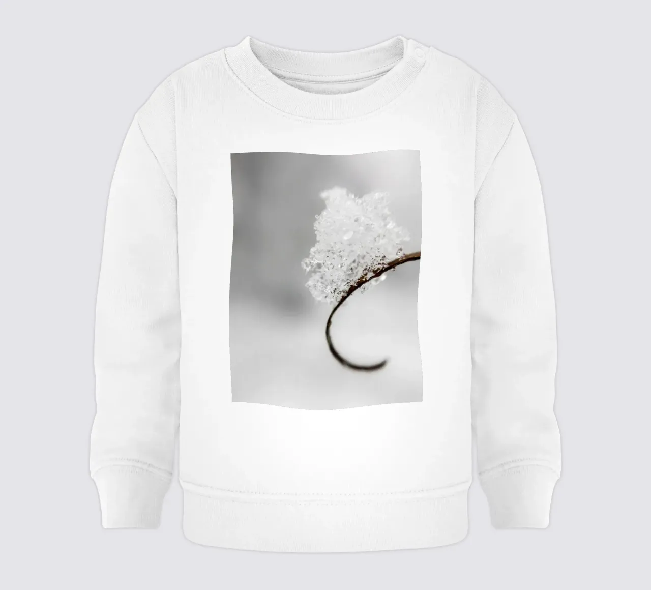 Macro design invernale minimalista felpa neonato da Whole©