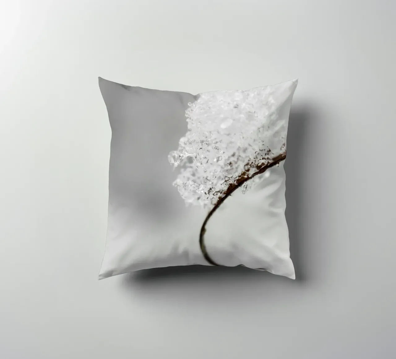 Macro design invernale minimalista cuscino da Whole©