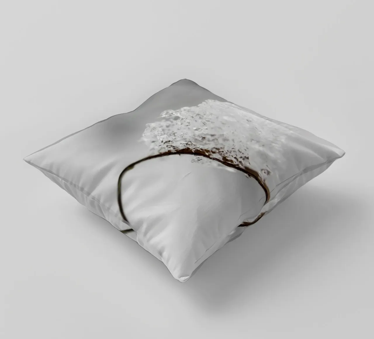 Macro design invernale minimalista cuscino da Whole©