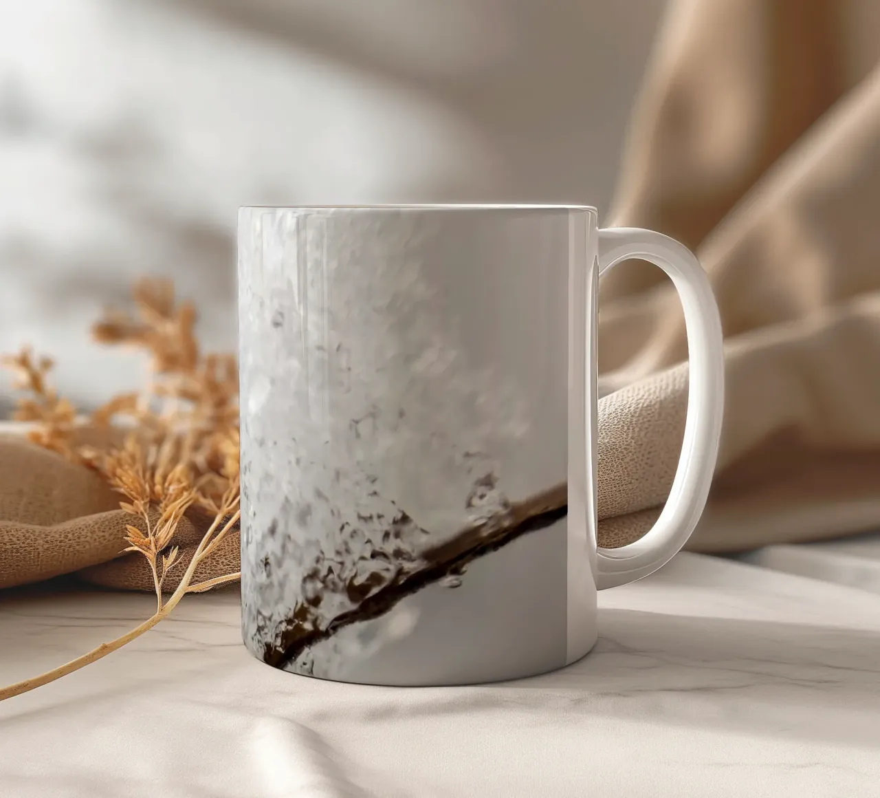Macro design invernale minimalista tazza in ceramica da Whole©