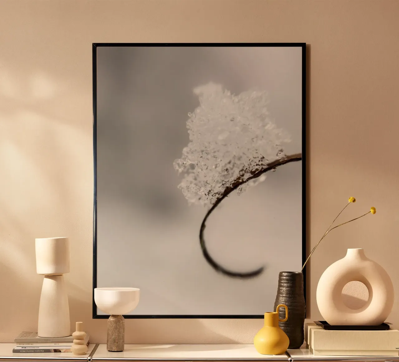 Minimalist winter macro design poster by Whole©