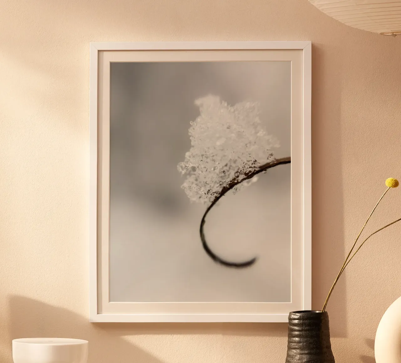 Minimalist winter macro design poster by Whole©