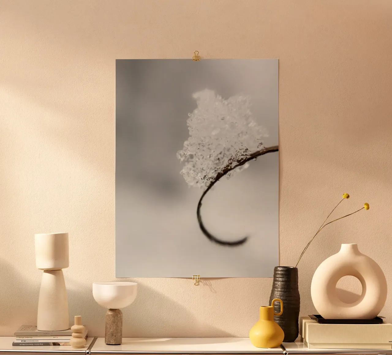 Minimalist winter macro design poster by Whole©