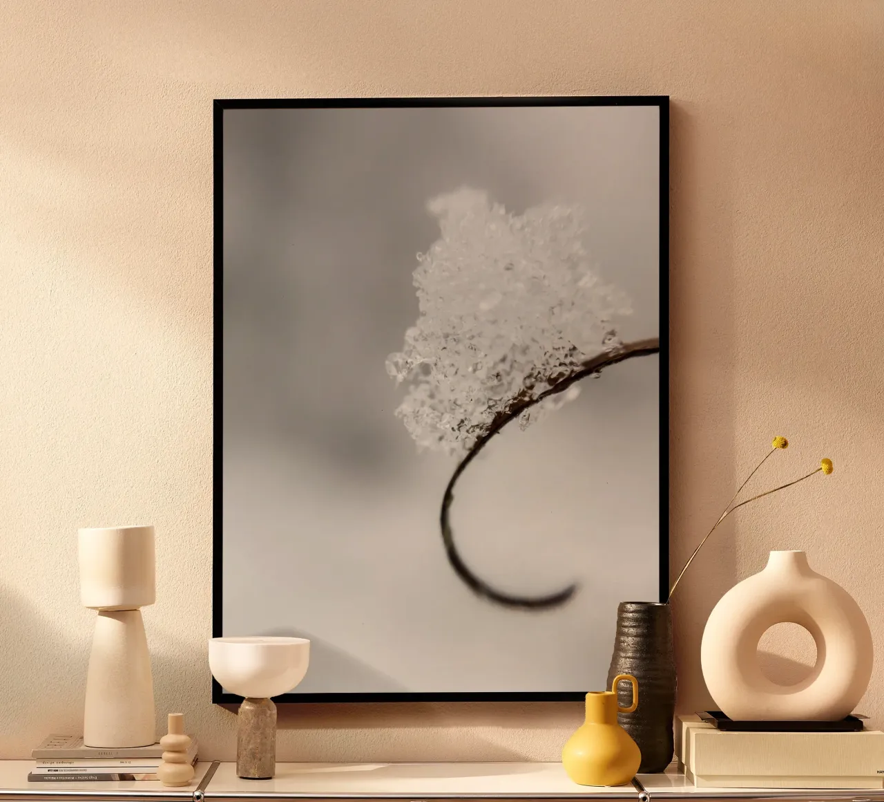 Minimalist winter macro design poster by Whole©