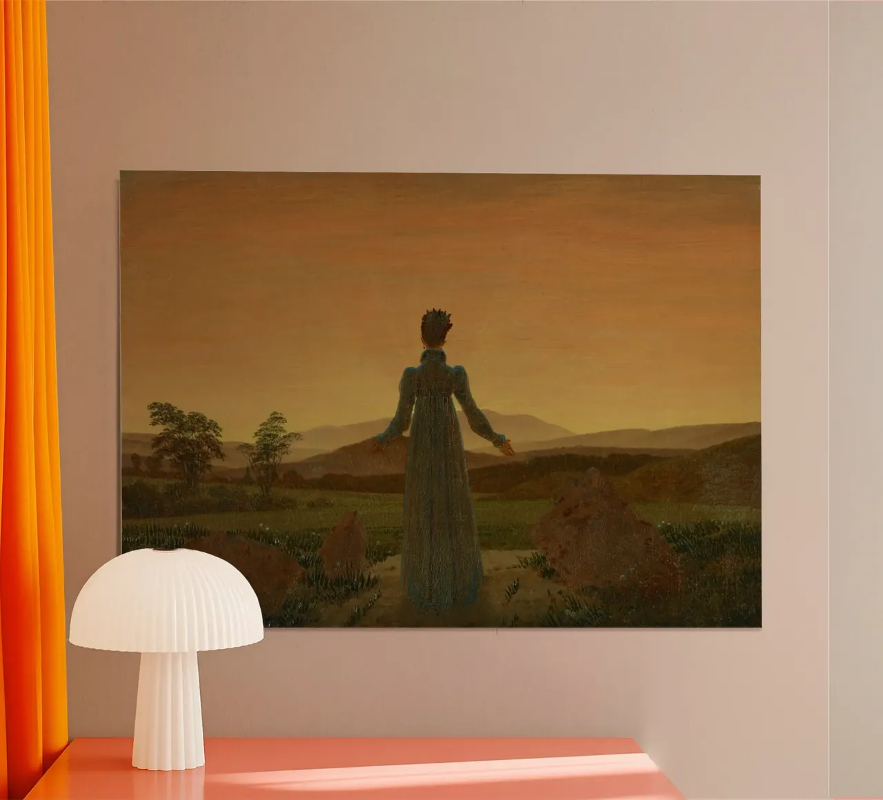 Caspar David Friedrich - Donna davanti al sole che tramonta carta hahnemühle da ARTOTHEK