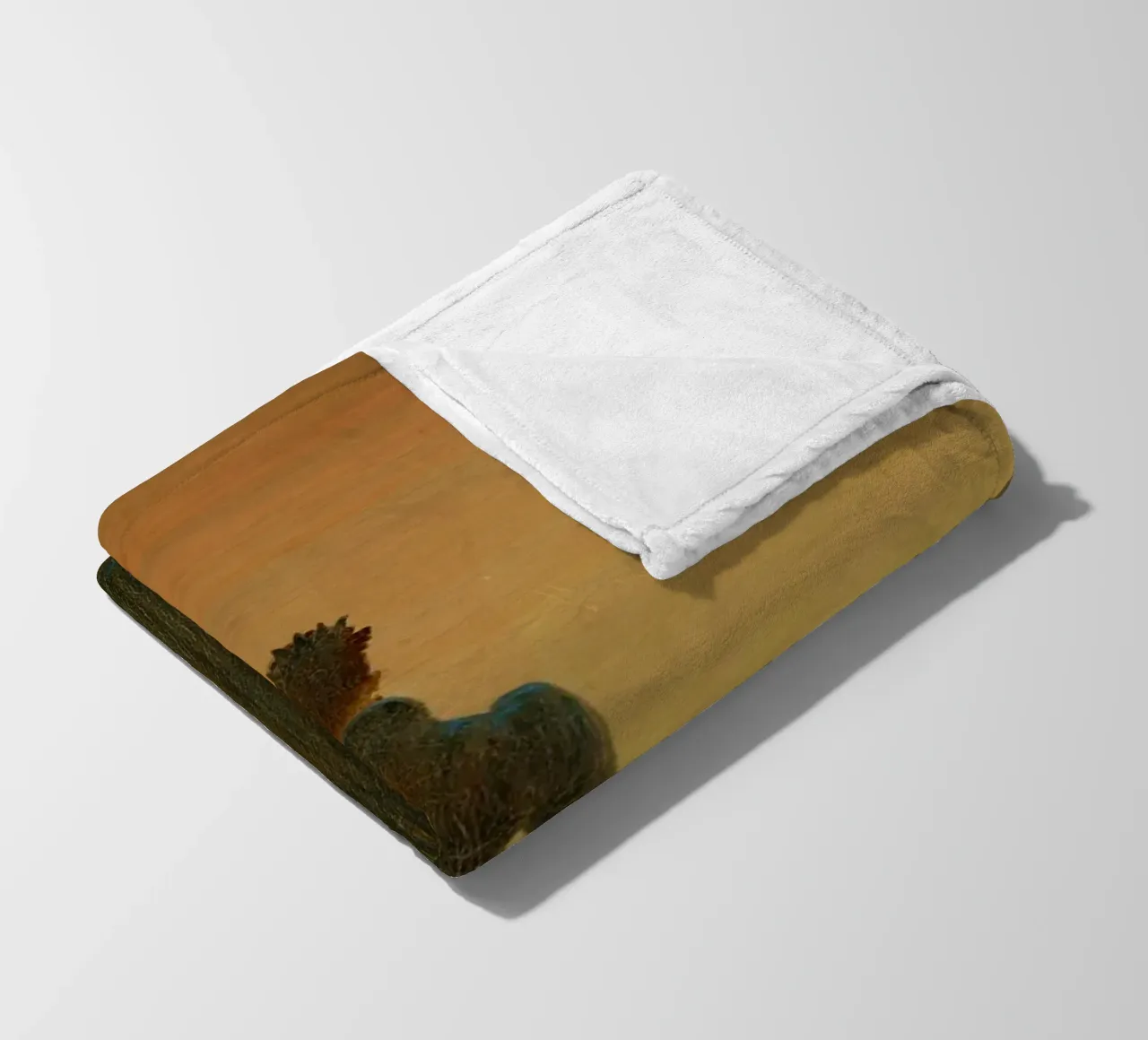 Caspar David Friedrich - Woman before the Setting Sun fleece blanket by ARTOTHEK