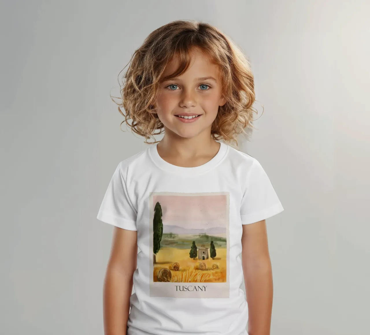 Tuscany kids t-shirt by Indigo Rain