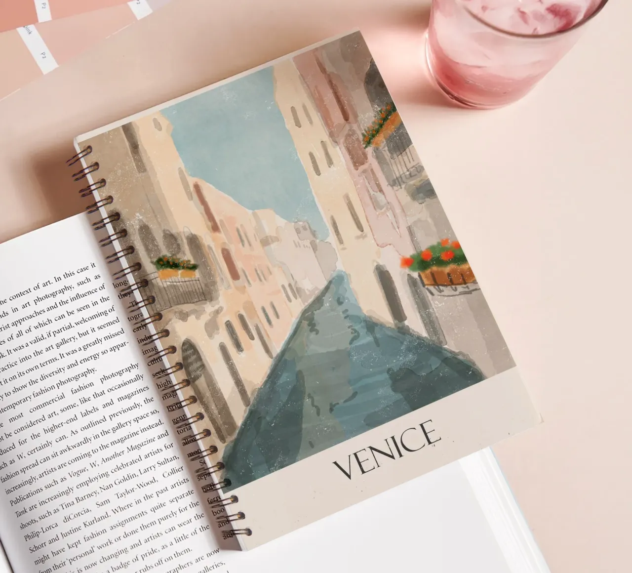 Venice spiral notebook by Indigo Rain