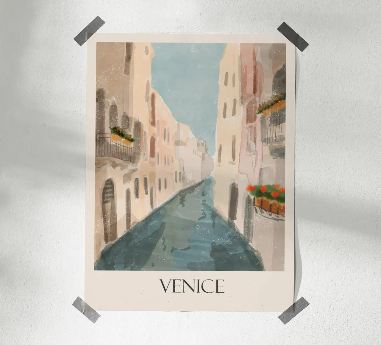 Venetië poster van Indigo Rain