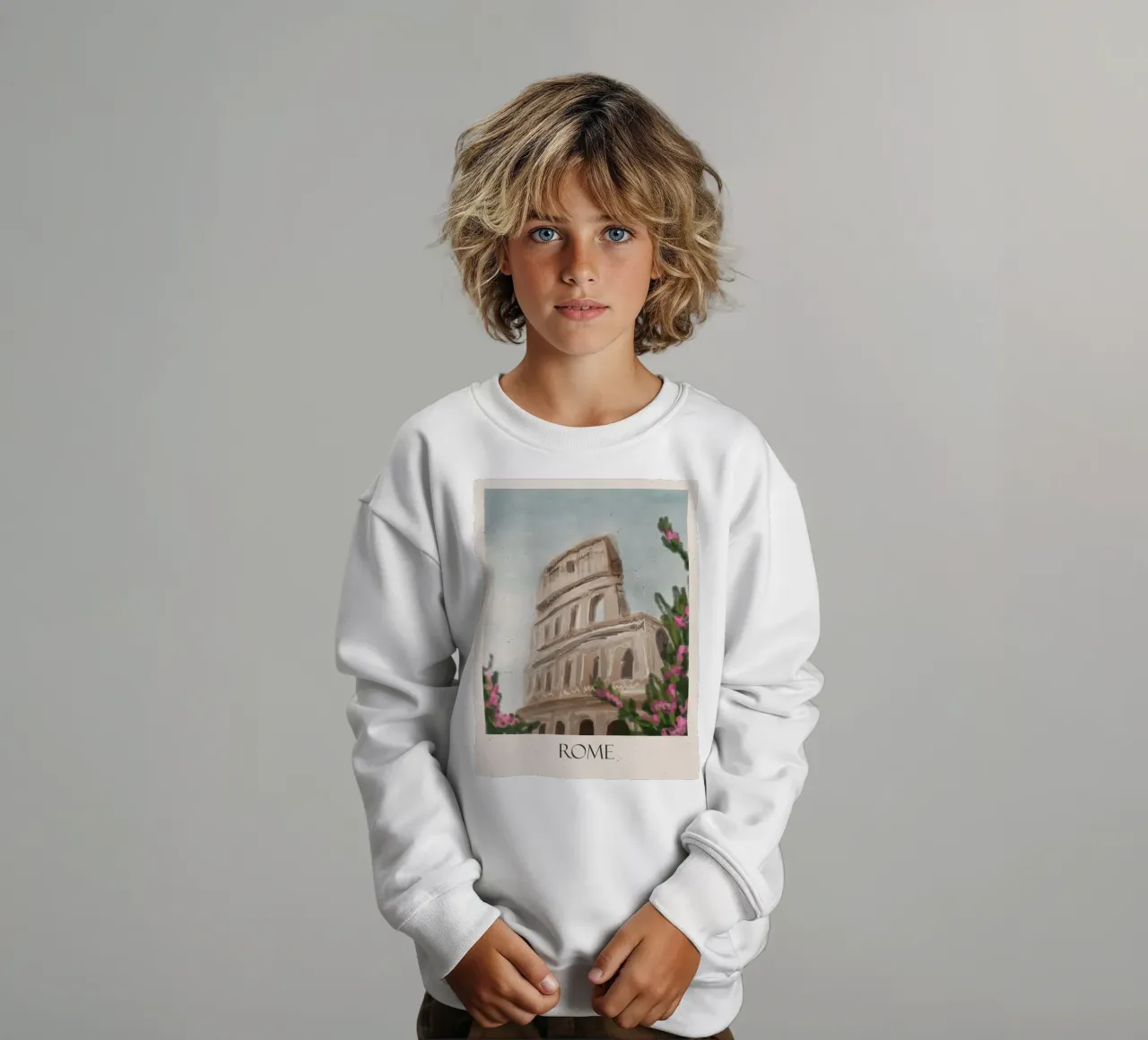 Roma Design felpa bambino da Indigo Rain