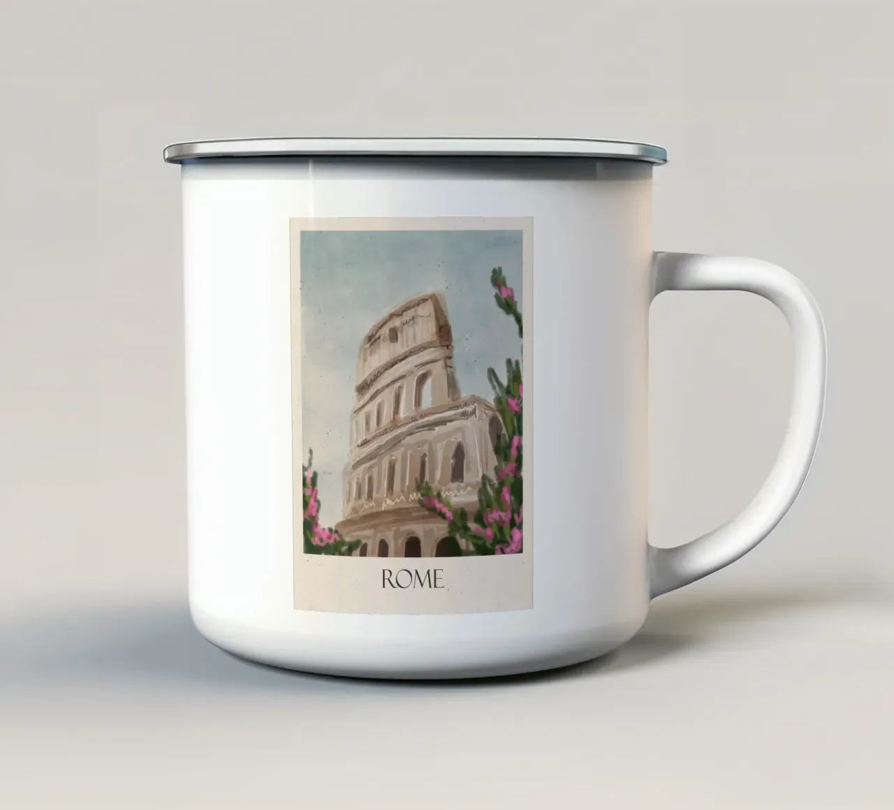 Roma Design tazza in smalto da Indigo Rain