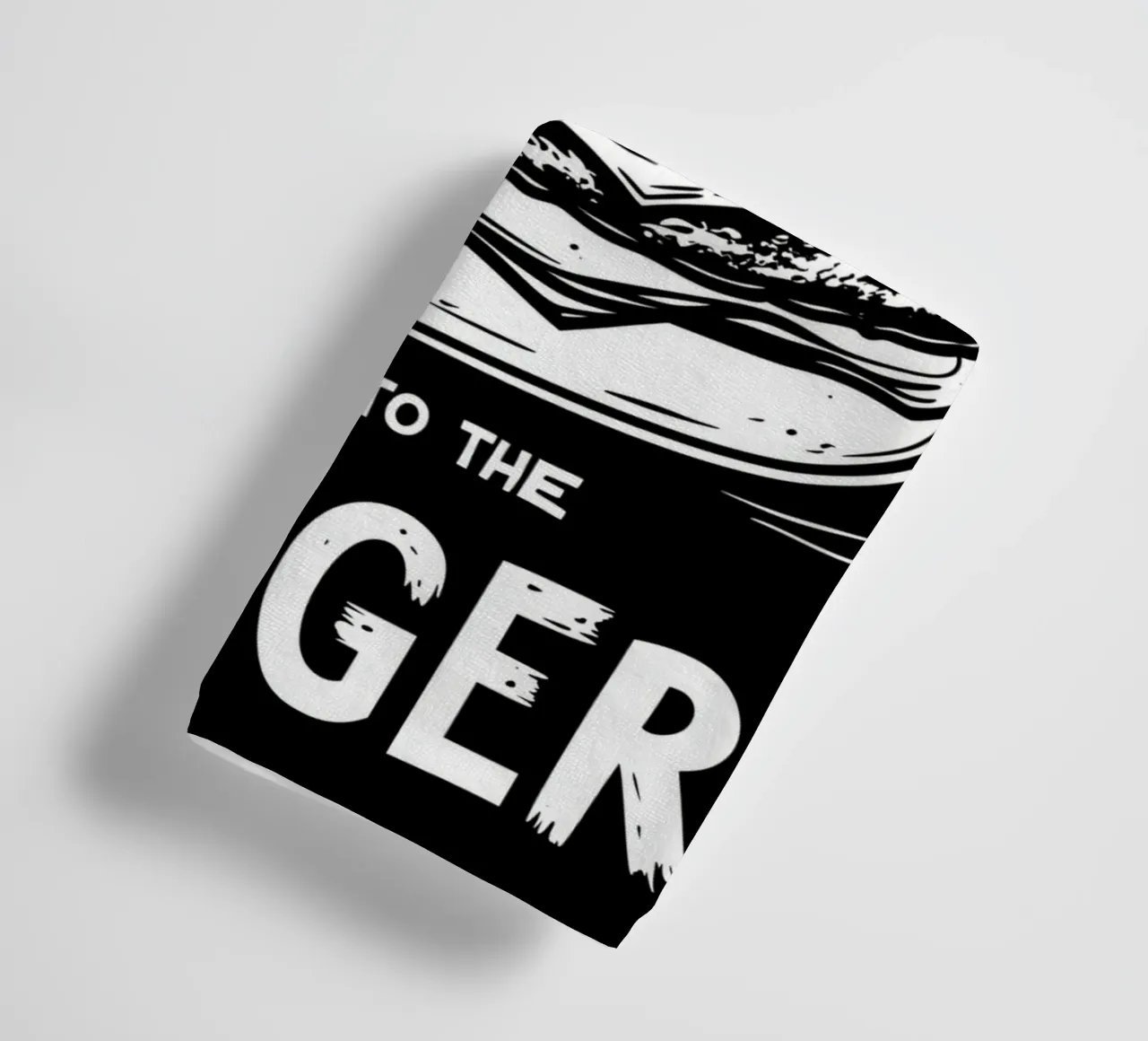 Power to the Burger | Design per magliette da fast food asciugamano da bagno da Autofocus